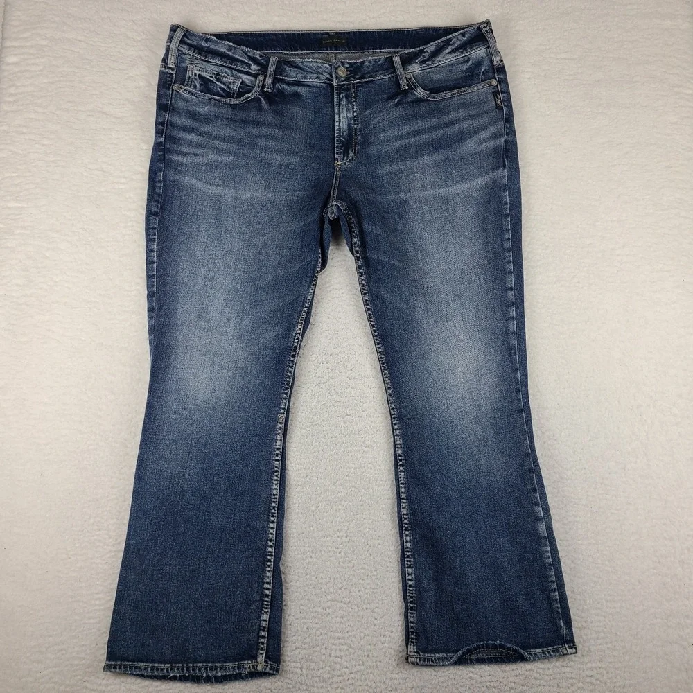 Silver Jeans Womens 22x31 Blue Suki Boot Cut Medium Wash Denim